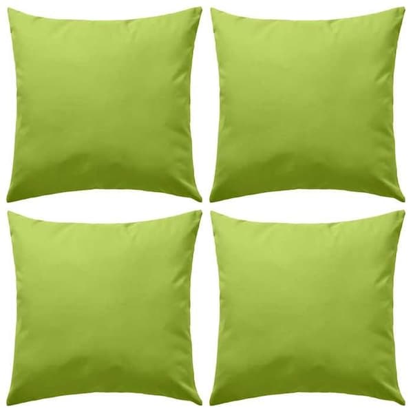 Maison Exclusive - Ulkopatja tyynysetti 4 kpl 45 x 45 cm Omenanvihreä Grönt äpple
