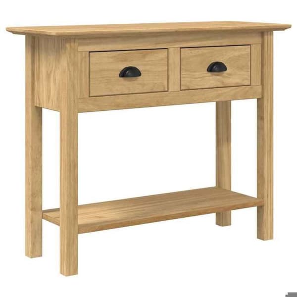 Maison Exclusive - BORDKONSOL BODO Mørk honning 91 x 34.7 x 74 cm