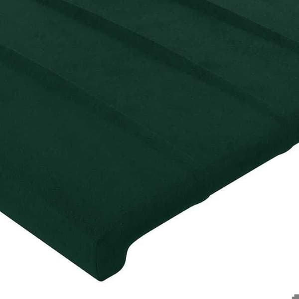 Maison Exclusive - Mörkgrön sänggavel 200x5x118/128 cm Sammet Mörkgrön