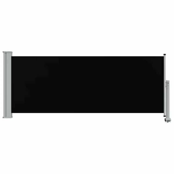 Sammenklappelig sideopbevaring - EKSKLUSIV HUS - 100 x 300 cm - Sort - UV-bestandig polyester - Manuel Svart