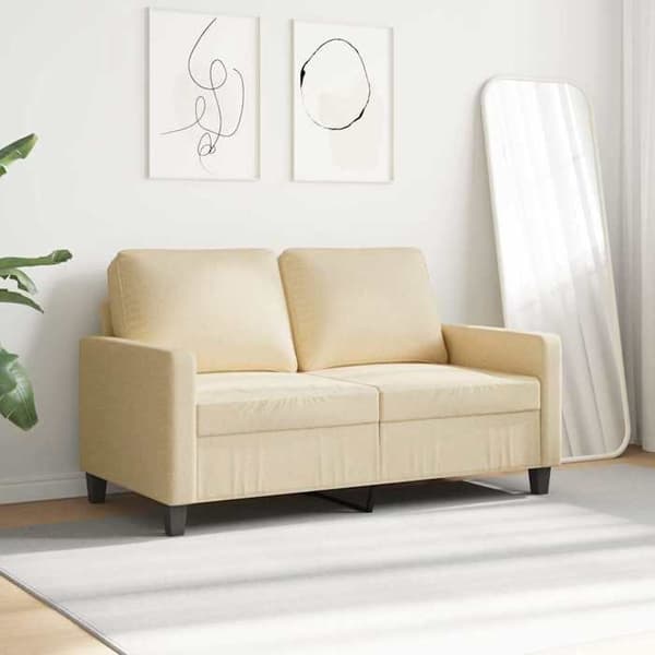 Maison Exclusive - 2-personers sofa Creme 120 cm Stof
