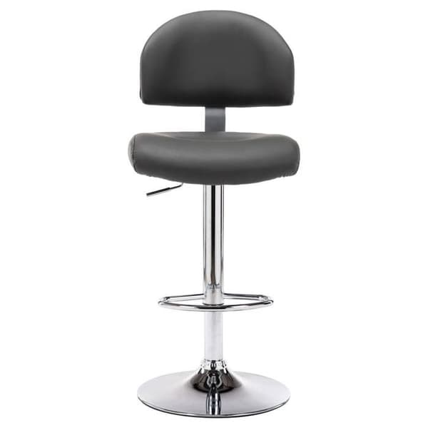 Maison Exclusive - Barstolar set om 2 grå konstläder grå