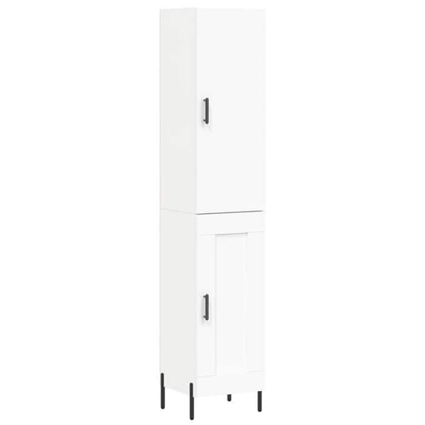 Maison Exclusive - Buffé hög Vit 34,5x34x180 cm Ingenjörsträ Vit