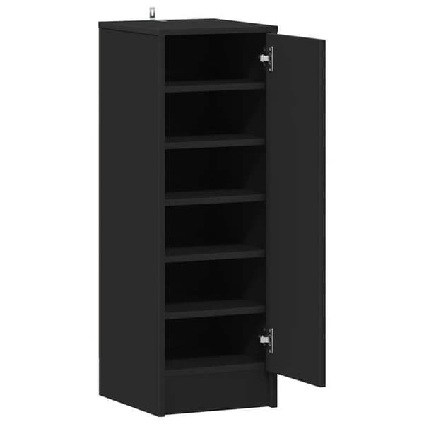 Maison Exclusive - Skoskab Sort 32x35x92 cm Ingeniørtræ