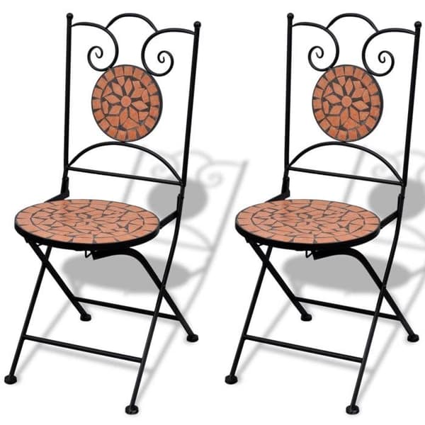 Maison Exclusive - Bistro-set 3 delar Keramiska plattor Terrakotta Terrakotta