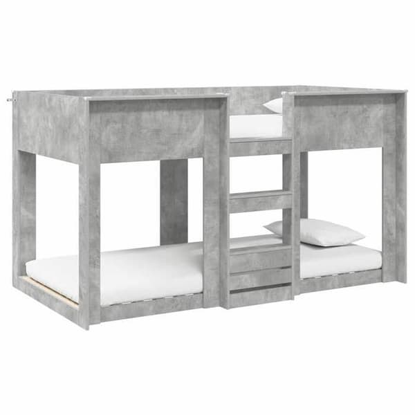 Maison Exclusive - Bunk Bed til Børn Grå Beton 80 x 200 cm Betonggrå