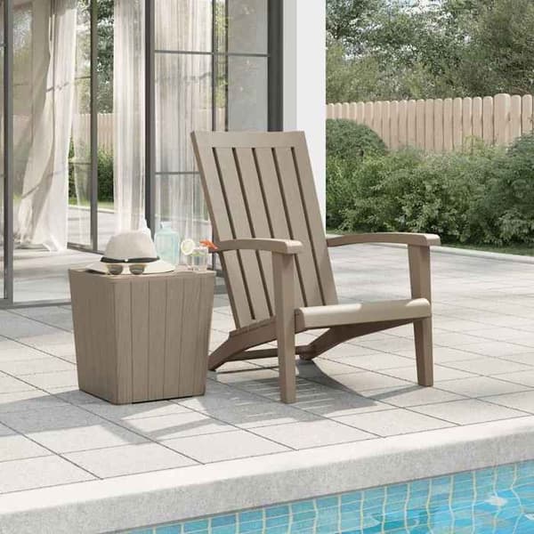 Maison Exclusive - Vaalea polypropeenista valmistettu Adirondack-puutarhatuoli