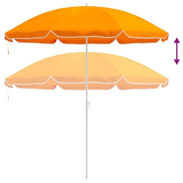 Maison Exclusive - Trädgårdsparasol 240 cm polyester 170T Orange