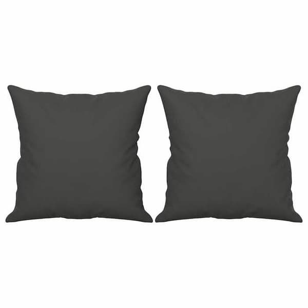 Maison Exclusive - 2-paikkainen sohva tyynyjen ja pehmusteiden kanssa, tummanharmaa 140 cm
