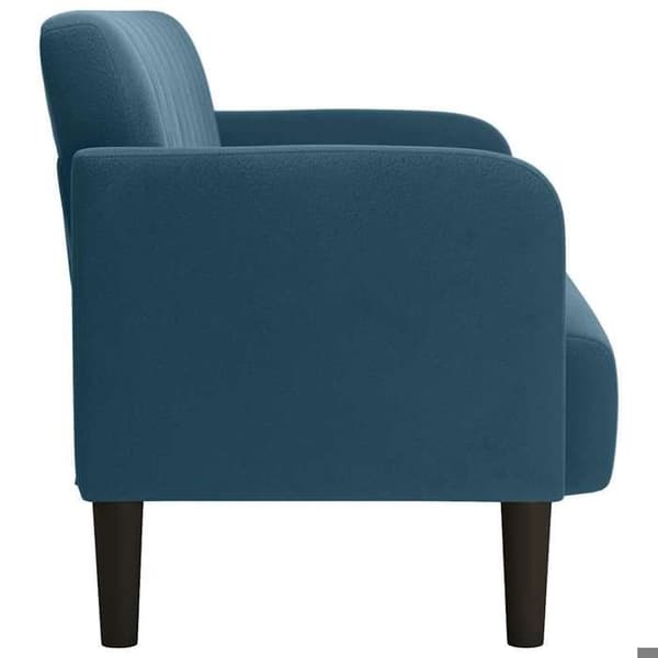 Maison Exclusive - Sofa med chaiselong blå 109 cm fløjl