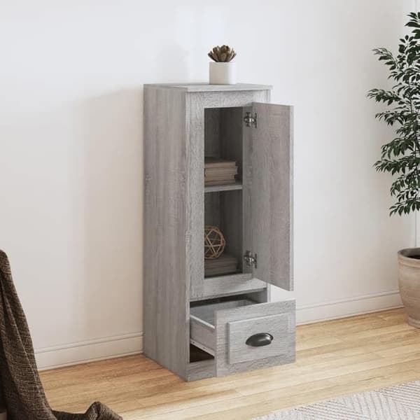 Maison Exclusive - Buffé hög sonoma grå 36x35,5x103,5 cm ingenjörsträ