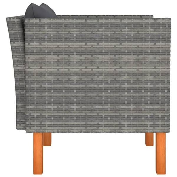 Maison Exclusive - Utemöbelset i flätad resin och massiv eukalyptus