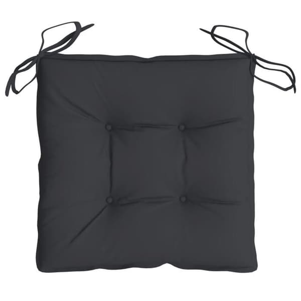 Maison Exclusive - Stolepuder sæt af 4 sort 40x40x7 cm oxford stof