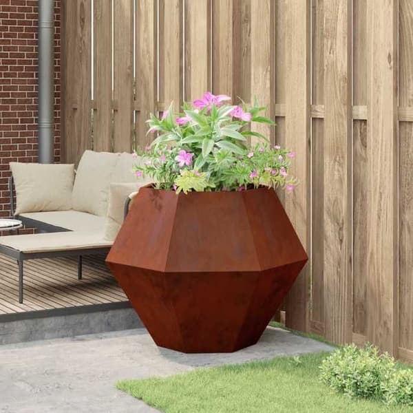 Maison Exclusive - Rostig Planter 100 x 100 x 80 cm Patinerad Stål