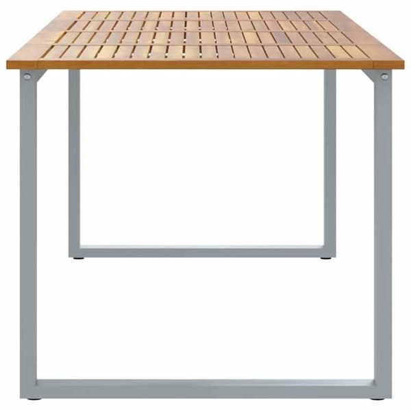 Maison Exclusive - Trädgårdsbord Grå 200 x 90 x 75 cm Massivt Akaciaträ Grå