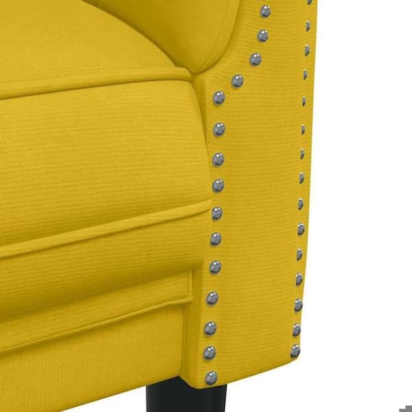 Maison Exclusive - Sæt af 2 sofaer i gul fløjl