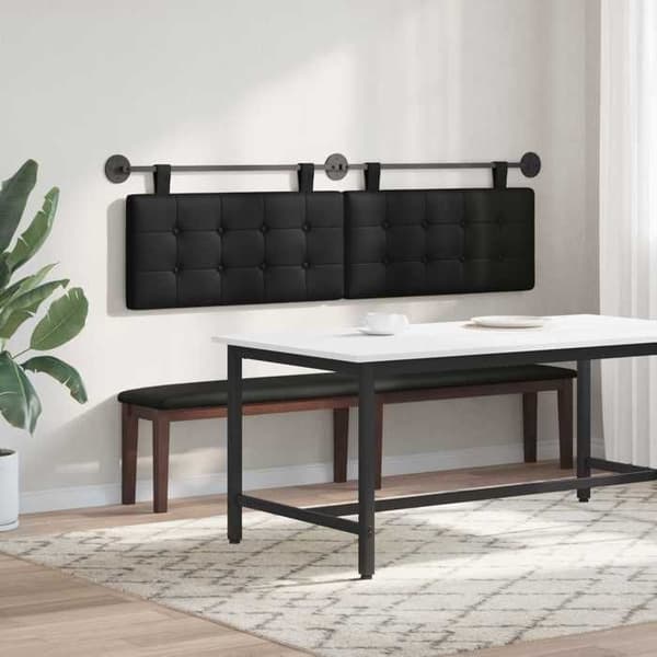 Maison Exclusive - Svart konstläder sänggavel