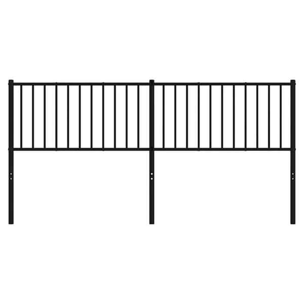 Maison Exclusive - Erstatnings hovedgærde i sort metal 180 cm