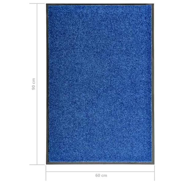 Maison Exclusive - Vaskbar dørmåtte Blå 60x90 cm Blå