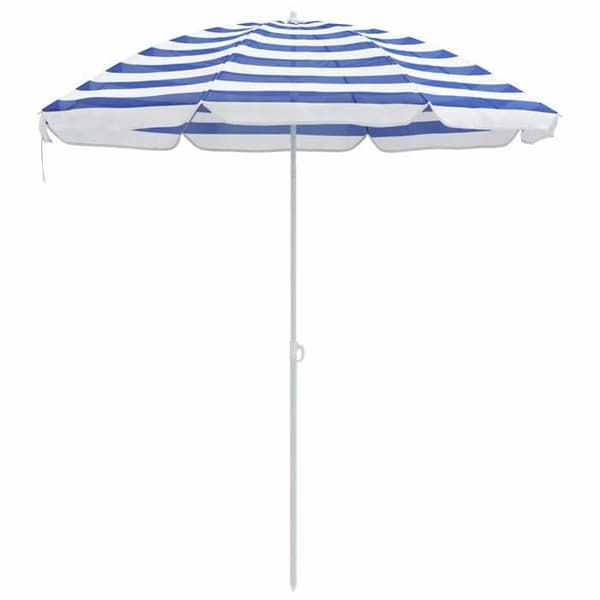 Maison Exclusive - Polyester parasol 170T Blå og Hvid