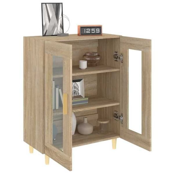 Maison Exclusive - Buffé ek sonoma 69,5x34x90 cm ingenjörsträ