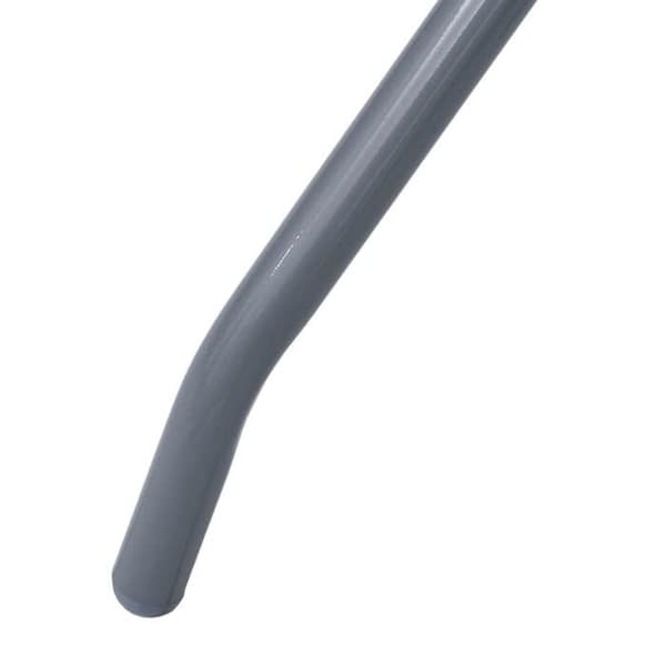 Maison Exclusive - Trädgårdsbord Ljusgrå 80 cm Stål och glas Ljusgrått
