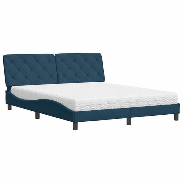Maison Exclusive - Sininen patja 160x200 cm sametti Blå