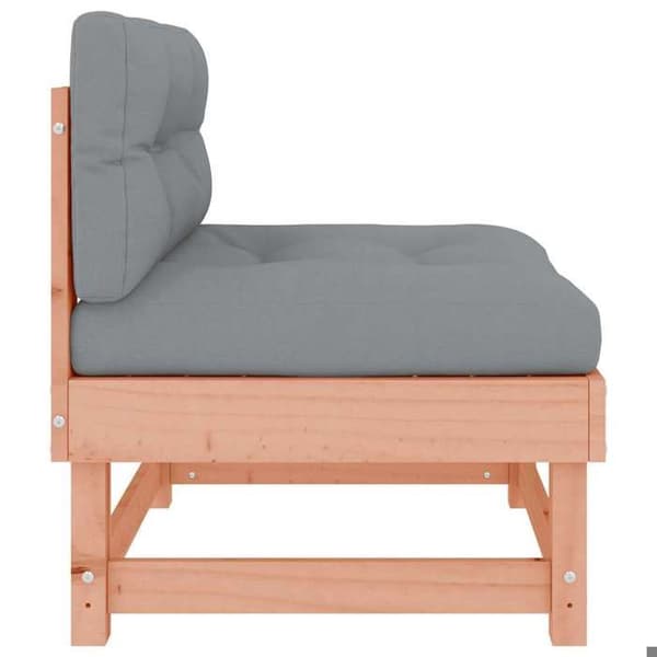 Maison Exclusive - Centrala soffor med kuddar 2 st massiv douglas