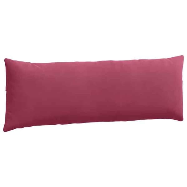 Sofa puder - EKSKLUSIV HUS - 120 x 40 cm (sæt af 2) - Fløjl - Bordeaux - Polyester fyld Bordeaux