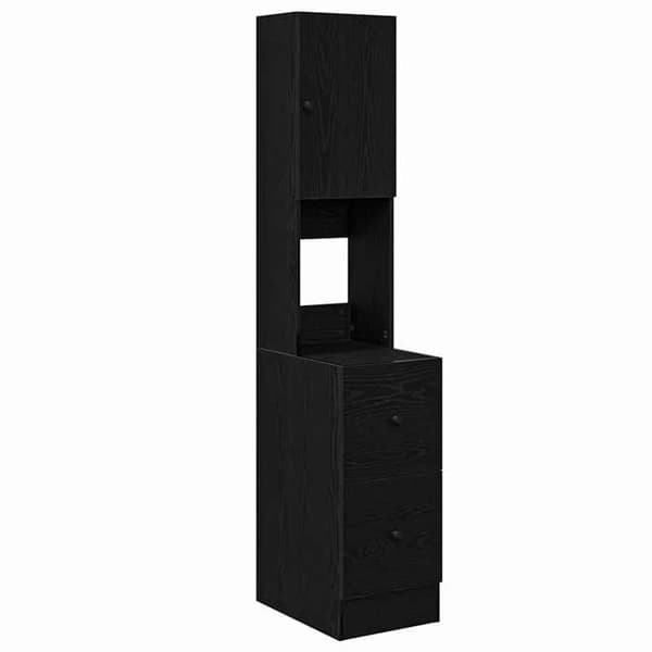 Maison Exclusive - Køkkenbuffet med skuffe, Sort eg 32 x 50 x 180 cm