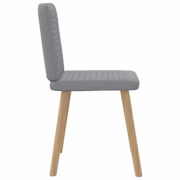 Maison Exclusive - Matstolar set om 6 ljusgrå tyg
