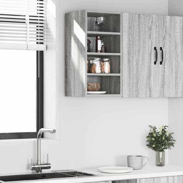 Maison Exclusive - Riga harmaa Sonoma seinäkaappi 30x29,5x60 cm Gris Sonoma
