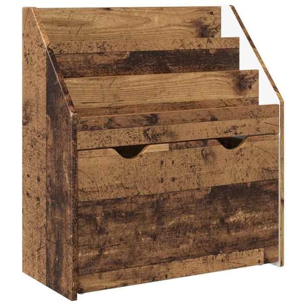 Maison Exclusive - Barnbibliotek i gammalt trä 60 x 29,5 x 69 cm