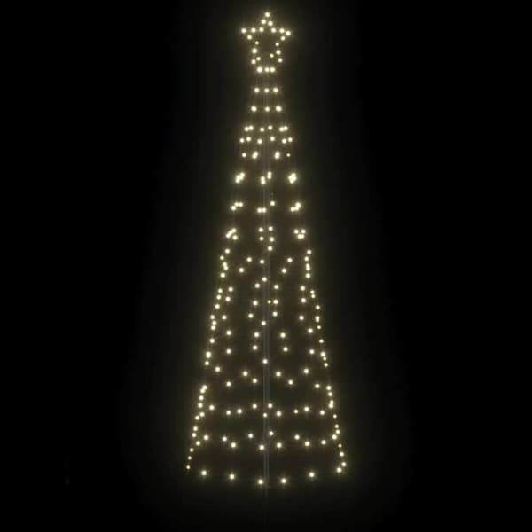 Maison Exclusive - LED Julgran 250 cm 390 LED Varmvit Stål Varmvit Vit varm