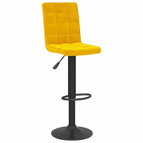Maison Exclusive - Barstolar set om 2 senapsgul sammet