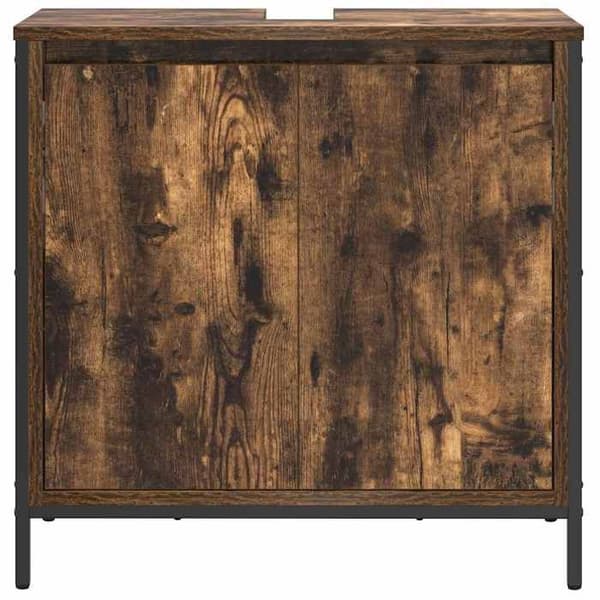 Maison Exclusive - Badrumsmöbel handfat ek rökig 60x34,5x60 cm