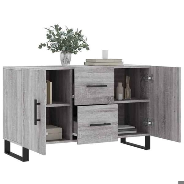 Maison Exclusive - Buffé Sonoma grå 100x36x60 cm ingenjörsträ
