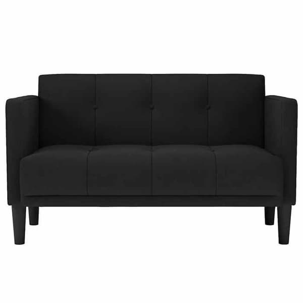 Maison Exclusive - Sort 2-personers sofa 111 cm i stof