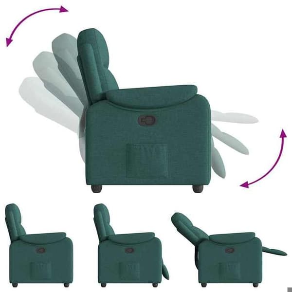 Maison Exclusive - Mørkegrøn Recliner Stol i Stof