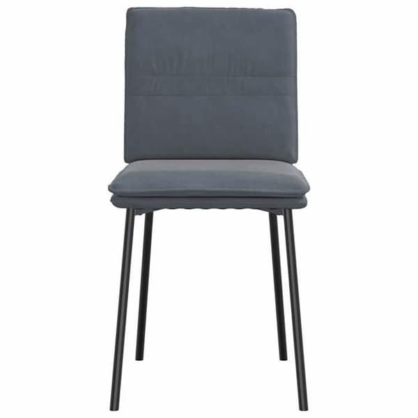 Maison Exclusive - Matstolar set om 2 Mörkgrå Sammet