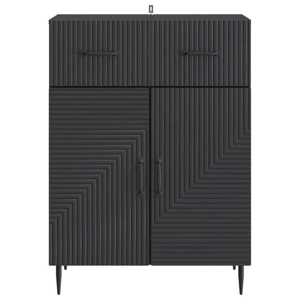 Maison Exclusive - Buffet Sort 66 x 34,5 x 89,5 cm Ingeniørtræ