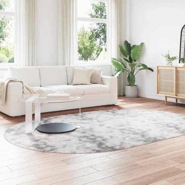 Tæppe shaggy - MAISON EXCLUSIVE - NAVARRA - Sølvgrå - 300x200 cm - Antiskrid polyester Silvergrå