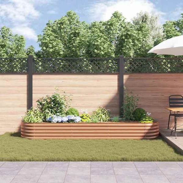 Maison Exclusive - Hög säng Brun 320 x 80 x 44 cm Stål