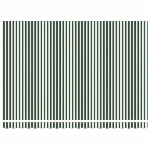 Maison Exclusive - Fällbart tak i grön och vit 450 × 350 cm