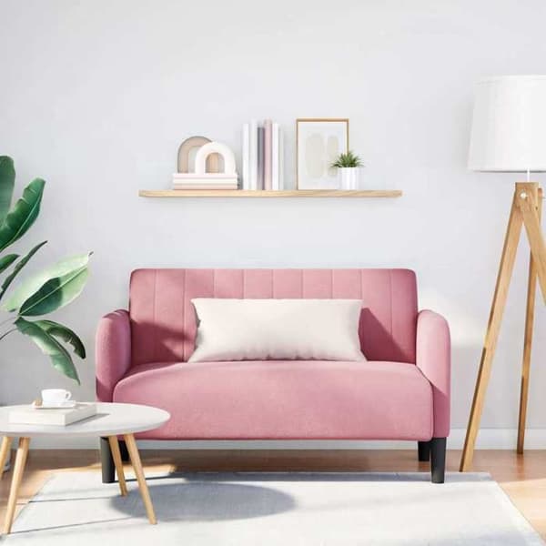 Divaani - MAISON EXCLUSIVE - Divaani - Vaaleanpunainen - Sametti - 109 cm Ros
