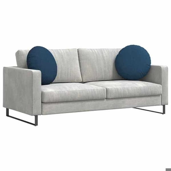 Maison Exclusive - Sittkuddar 2 st Tyg Blå Ø50 x 19 cm