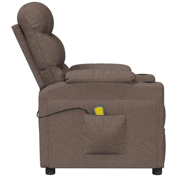 Maison Exclusive - Elektrisk massage stol Taupe Stof