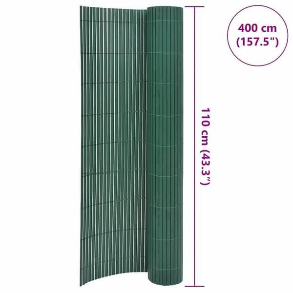 Maison Exclusive - Dubbel sida trädgårdsstängsel 110x400 cm Grön Grön