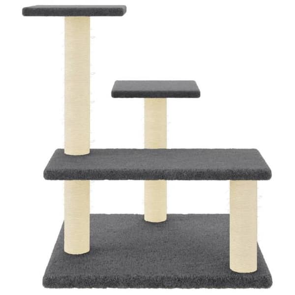 Maison Exclusive - Kattekradse med sisal i mørkegrå 61 cm Mörkgrå