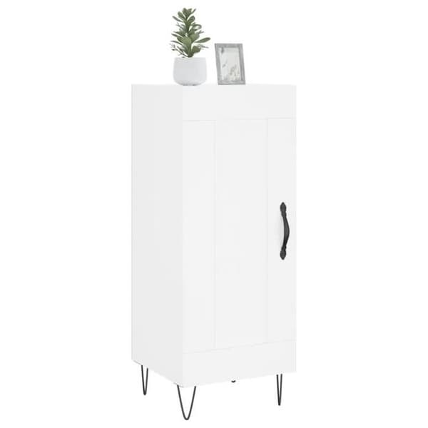 Maison Exclusive - Vit buffé 34,5x34x90 cm ingenjörsträ